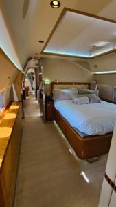 Delta Interior at EBACE 2022 Boeing BBJ bedroom